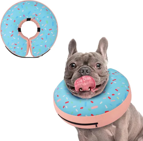 Miniatura 49 de Supet Cono Inflable para Perro para Perros Grandes, Medianos y Pequeños, Collar de Cono Suave para Perros y Gatos, Collar EC para Cuello de Perro