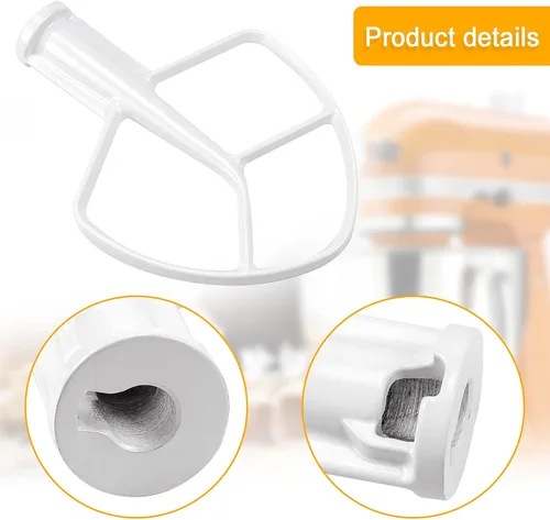 Miniatura 3 de Batidor Plano Recubierto K5AB K5SS Kitchen Mixer Aid de AMI PARTS para Mezcladora de 5 Qt con Tazón de Acero Inoxidable Compatible con Modelos KSM50