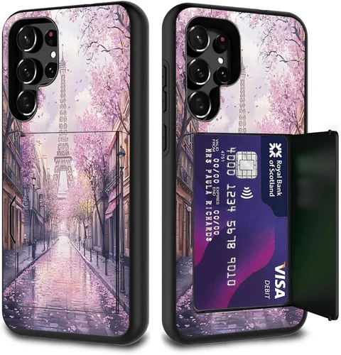 Miniatura 94 de Funda híbrida de doble capa con función atril para Samsung Galaxy A16 5G de 6.9 pulgadas, diseño de vaca con bandera estadounidense