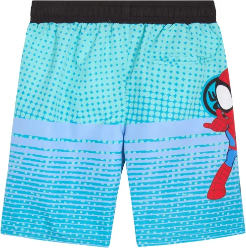 Miniatura 6 de Marvel Traje de baño de los Vengadores para niño, Spider-Man, Capitán América, traje de baño de secado rápido UPF 50+ para niños (2T-12)