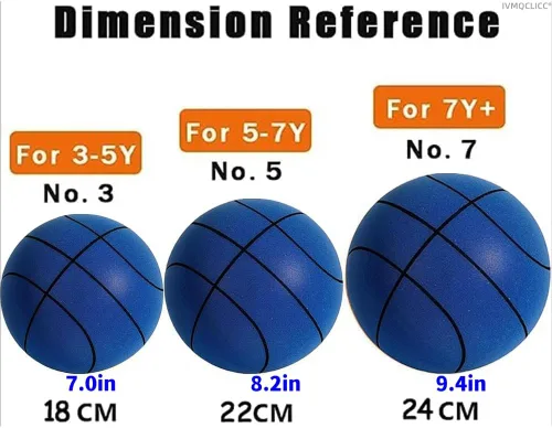 Miniatura 3 de Baloncesto silencioso, balón silencioso para interiores, baloncesto silencioso con asas, baloncesto de espuma silenciosa, baloncesto silencioso
