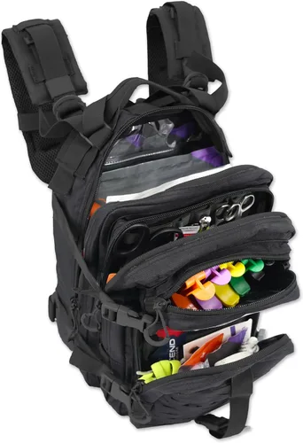 Miniatura 6 de Lightning X Mochila médica para primeros auxilios + kit para traumatismos y hemorragias (Rojo)