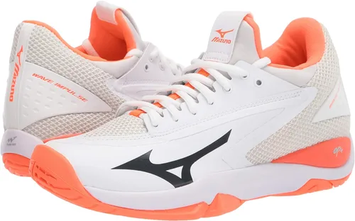 Miniatura 7 de Mizuno Zapatillas de tenis Wave Impulse All Court para mujer Coral blanco-ardiente