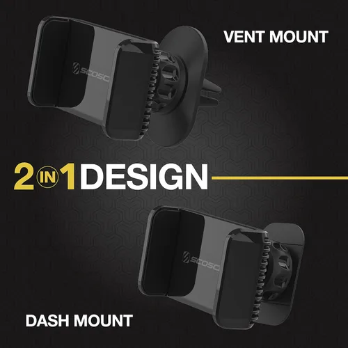 Miniatura 2 de Scosche UH4DVM-SP CarMount 2 en 1 Universal Phone Vent o Dash Mount para el coche Portátil y ajustable con rotación de 360 grados