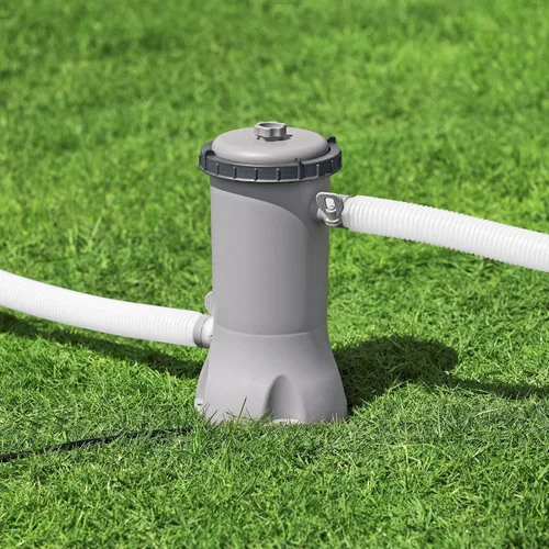 Miniatura 3 de Bestway Flowclear - Cartucho de bomba de filtro de agua para piscina sobre el suelo, 530 galones por hora, 120 voltios con temporizador de apagado