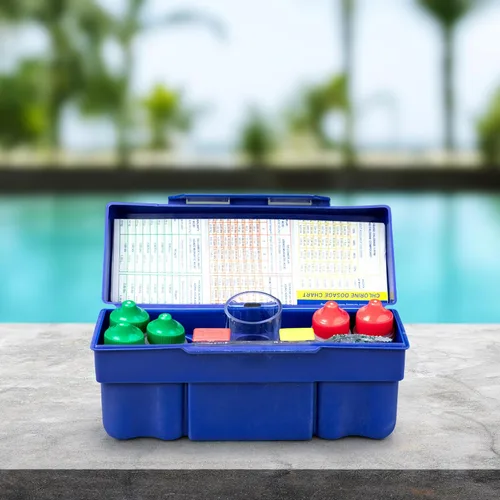 Miniatura 2 de Kit de prueba de piscina de 4 vías con bloque de probador y estuche
