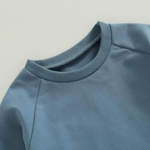 Miniatura 4 de Hoanselay Conjunto de sudadera de manga larga con capucha y pantalones de otoño e invierno para bebé niño