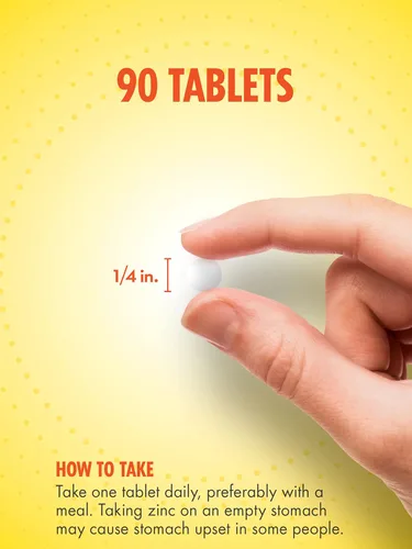Miniatura 3 de Gluconato de zinc de 50 mg 90 tabletas Mineral esencial quelado Suplemento vegetariano, sin OMG y sin gluten por Sundance