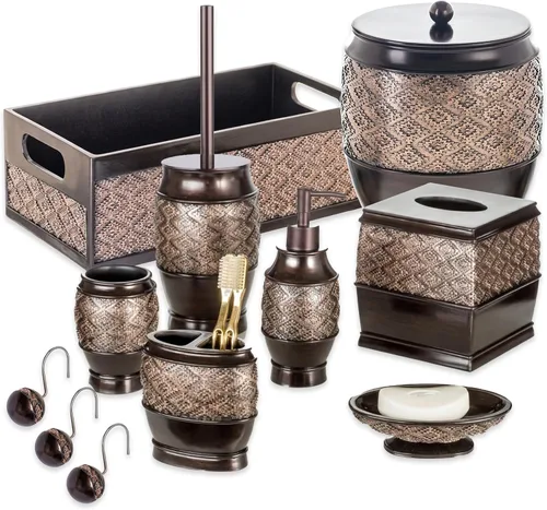 Miniatura 5 de Creative Scents Dublin - Cesta de almacenamiento de papel higiénico marrón para decoración, organizador decorativo de baño y almacenamiento