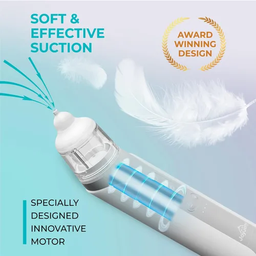 Miniatura 3 de Aspirador nasal eléctrico para bebés, máquina de succión de nariz para recién nacidos, niños y adultos, aspiradora automática de grado hospitalario
