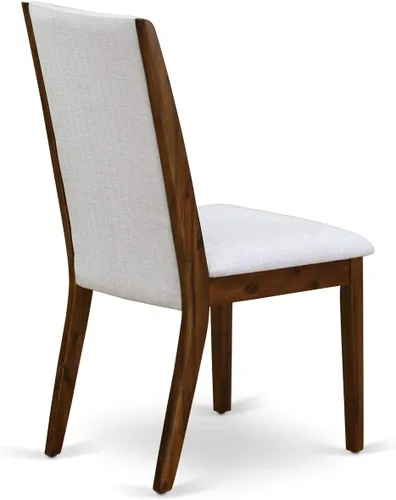 Miniatura 11 de East West Furniture DLLA3-ABK-47 - Juego de mesa de comedor de 3 piezas que contiene una mesa de cocina redonda con gotas y 2 sillas de comedor