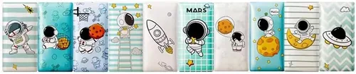 Miniatura 9 de Paneles de pared 3D de dibujos animados 3D suave cabecero de cama autoadhesiva, anticolisión, calcomanías de pared para habitaciones de niños