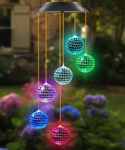 Miniatura 7 de Regalos de cumpleaños para mujeres, mamá, abuela, campanillas de viento de colibrí Purtuemy con 4 tubos de aluminio, campanillas de viento solares