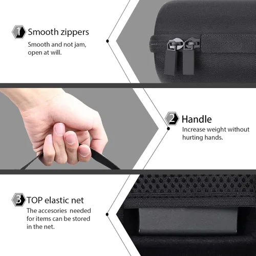 Miniatura 4 de co2CREA Funda rígida de repuesto para altavoz Bluetooth portátil Bose SoundLink Revolve Series II, carcasa negra