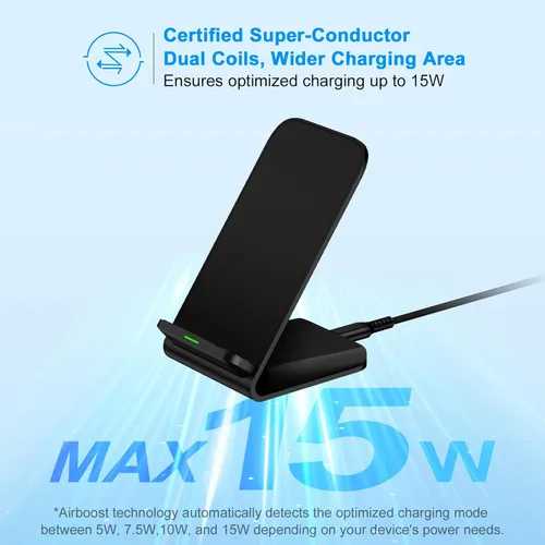 Miniatura 3 de Fast S25 S24 Ultra Samsung - Soporte de cargador inalámbrico, paquete de 2 estaciones de carga inalámbrica de 15 W para Samsung Galaxy S26 S25 Edge