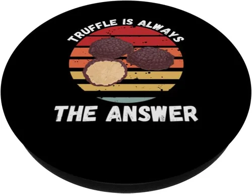 Miniatura 2 de Vintage Truffle Is Always The Answer Retro Food Lover PopSockets Standard PopGrip