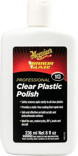 Meguiar's #10 pulidor para plástico transparente y paños de microfibra, Pulido