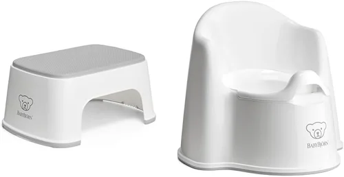 Miniatura 2 de BabyBjörn Taburete, Blanco/Gris