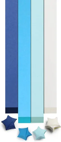 Miniatura 23 de FoDau770 Tiras de papel de estrella de color sólido, 1080 hojas de papel de estrella de origami para manualidades, regalo, proyecto de bricolaje, 10