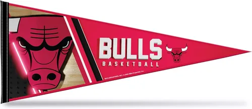 Miniatura 20 de Rico Industries NBA Basketball Primary - Banderín de fieltro de 12 x 30 pulgadas para decoración de pared, ideal para el hogar, dormitorio