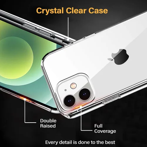 Miniatura 2 de Amazon Basics Funda protectora a prueba de golpes para iPhone 12 mini, transparente