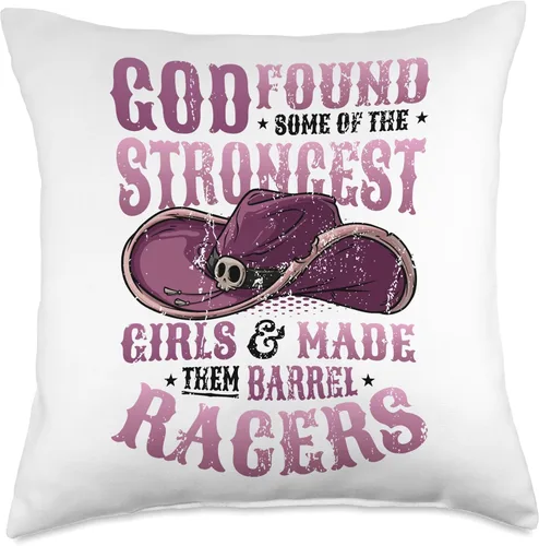 Miniatura 5 de Rodeo Barcel Racerin Designs Barrel Racer Girl Barel Racing - Almohada (16 x 16 pulgadas), multicolor