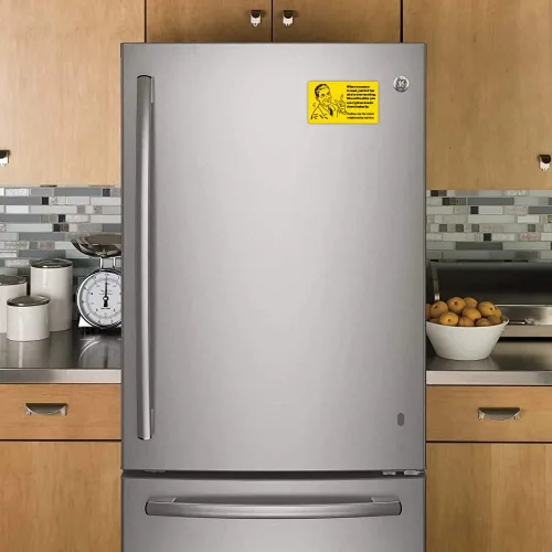 Miniatura 2 de Divertido imán para refrigerador, When Woman Mad Tell Her She Overreacting, imán para refrigerador de 5 x 3 pulgadas