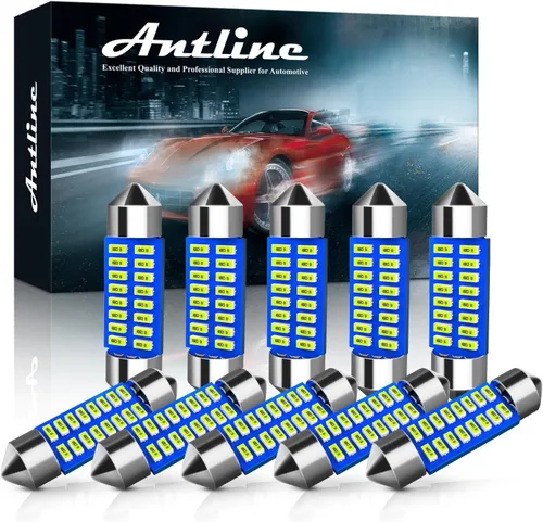Miniatura 29 de Antline 6614 6641 6612F 6615 F30-WHP TS-14V1CP Bombilla LED de 1.142 in 1.14 pulgadas, amarillo ámbar, superbrillante, Canbus, libre de errores, 12