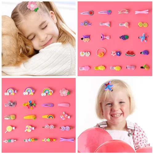 Miniatura 7 de 42 pinzas para el pelo de bebé, pasadores para niñas, accesorios para el cabello para niñas pequeñas, pinzas para el cabello para niños, pinzas