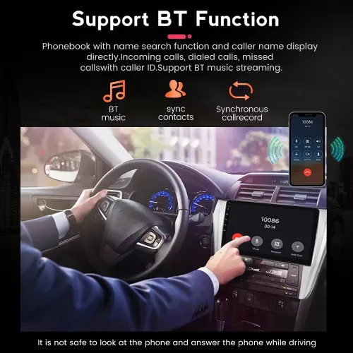 Miniatura 6 de Radio estéreo 5GWiFi para Benz Smart 453 Fortwo 2015-2020 - Biorunn Carplay inalámbrico de 8 núcleos Android Auto GPS Navi - 2GB+32GB 9 pulgadas