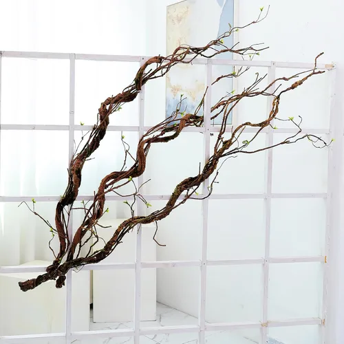 Miniatura 8 de Plantas artificiales flexibles de 66.9 pulgadas para colgar en la pared, tronco de árbol, ramas de cerezo falsas, ramitas de madera, enredaderas