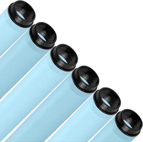 Miniatura 3 de KASTLITE Fundas de seguridad fluorescentes T12 de 48 pulgadas Ámbar Se adapta solo a lámparas T12 1.71 pulgadas de diámetro Paquete de 12