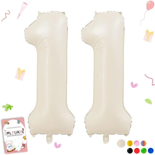 Miniatura 167 de Globos grandes de 40 pulgadas de números del 0 al 9, globos numéricos para decoración de fiesta de cumpleaños, globos de helio de aluminio