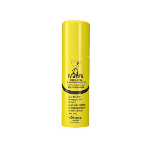 Dr. PawPaw It Does It All 7 en 1 - Spray de protección contra el calor libre de crueldad animal para el cabello, protección contra el calor ideal