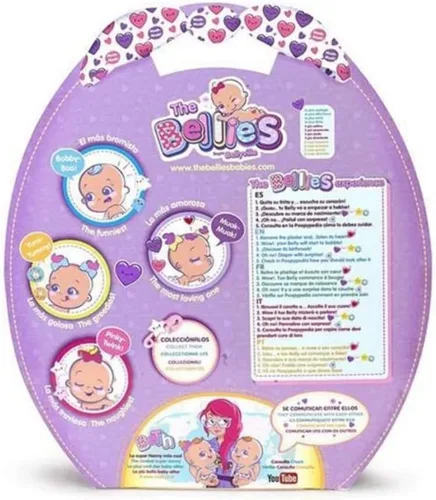 Miniatura 4 de FAMOSA The Bellies Muak-Muak 700014564 - Muñeca interactiva para niños y niñas de 3 a 8 años
