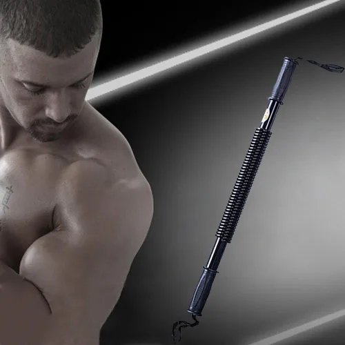 Miniatura 7 de Boshen Barra giratoria de potencia para entrenamiento de fuerza superior del cuerpo, entrenamiento de fuerza resistente, 44 libras/66 libras/88 110