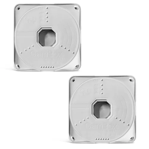 OOSSXX Caja de conexiones eléctrica de plástico ABS para cámara de seguridad, cable oculto, soporte de montaje en techo de pared, cajas base