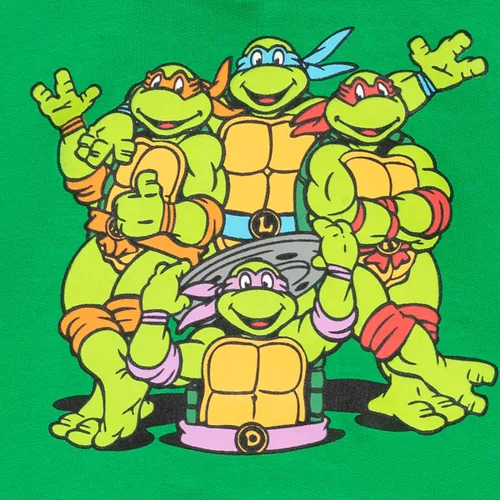 Miniatura 3 de Teenage Mutant Ninja Turtles TMNT Leonardo Michelangelo Raphael - Sudadera con capucha de forro polar para niños pequeños a grandes