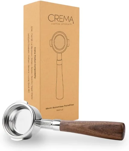 Miniatura 17 de Crema Productos de Café 54mm Portafiltro Desnudo Sin Fondo Compatible con Máquinas Breville de 54mm Incluye Cesta de Filtro de Doble Disparo