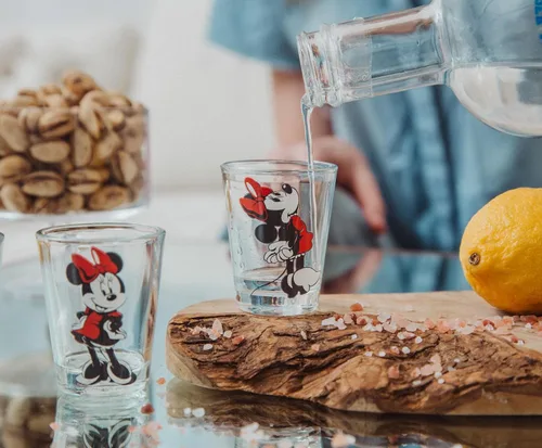 Miniatura 5 de Silver Buffalo Disney Minnie Mouse Poses - Paquete de 4 mini gafas, 1.5 onzas