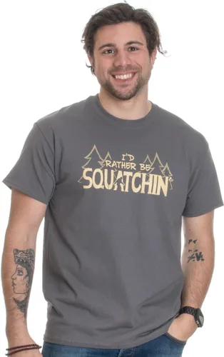 Miniatura 2 de Bigfoot & Sasquatch Tees: Hide & Seek Champion Squatchin Funny Saying Phrase - Camiseta para hombre