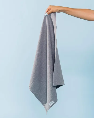 Miniatura 3 de Caldo Servilletas de lino – Tela suave y duradera – Paquete de 4 – 20 x 20 pulgadas (gris)