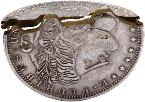 Miniatura 3 de Enjoyer Tres Moneda Plegable Morgan Versión De Moneda Trucos De Magia Moneda A Través De La Botella Magia De Cerca De Accesorios De Calle Trucos De