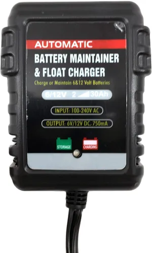Miniatura 2 de Cargador automático de batería inteligente Monitorizar/mantener/almacenamiento de flotador/goteo motocicleta, automóvil, ATV, marina, deportes