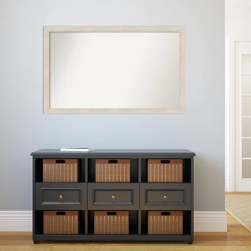 Miniatura 1092 de Amanti Art Espejo personalizado, espejo estrecho de baño de oro blanco, espejo de pared o espejo de tocador de baño sobre el fregadero