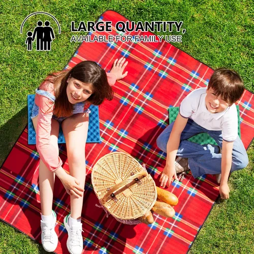 Miniatura 3 de Jutom Almohadilla de espuma de camping para piso, plegable, para senderismo, espuma EVA, impermeable, para asiento, silla, estadio, montañismo