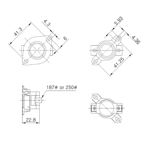 Miniatura 6 de Contenido del paquete: DA47-00243K - Termostato de descongelación para refrigeradores compatible con Samsung Número de pieza: DA47-00243K