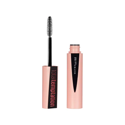 Miniatura 7 de Máscara de pestañas lavable de Maybelline Total Temptation. Negro más negro. 0.27 oz oz., lavable