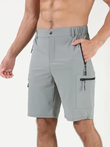 Miniatura 6 de Suwangi Pantalones cortos de senderismo para hombre, de secado rápido, atléticos, cortos, viajes, pesca, golf, tácticos, para hombres con múltiples