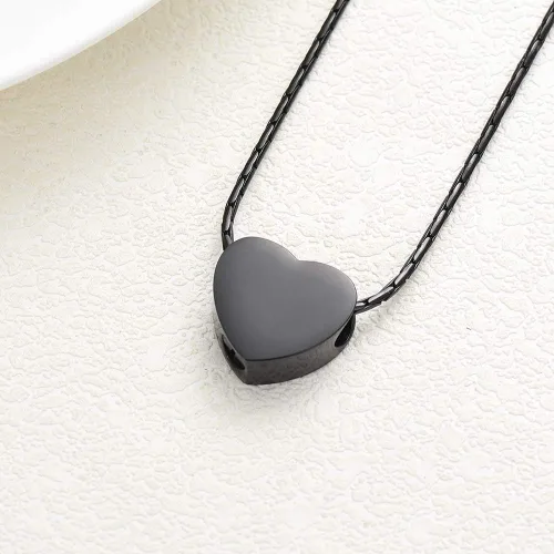 Miniatura 11 de constantlife Joyería de cremación para cenizas – Colgante de corazón conmemorativo collar de urna conmemorativa soporte para cenizas de acero